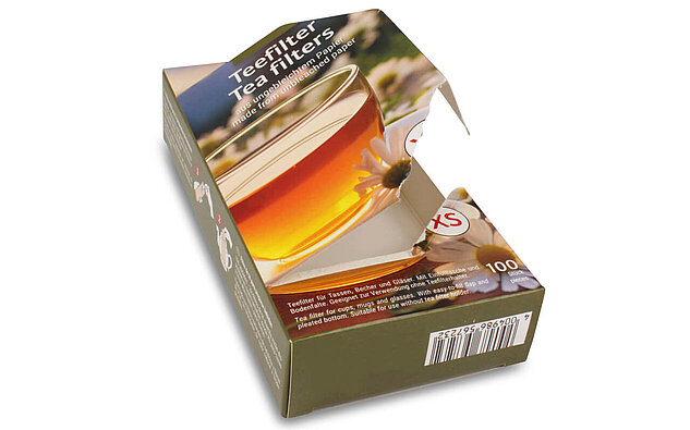 Faltschachtel für Teefilter