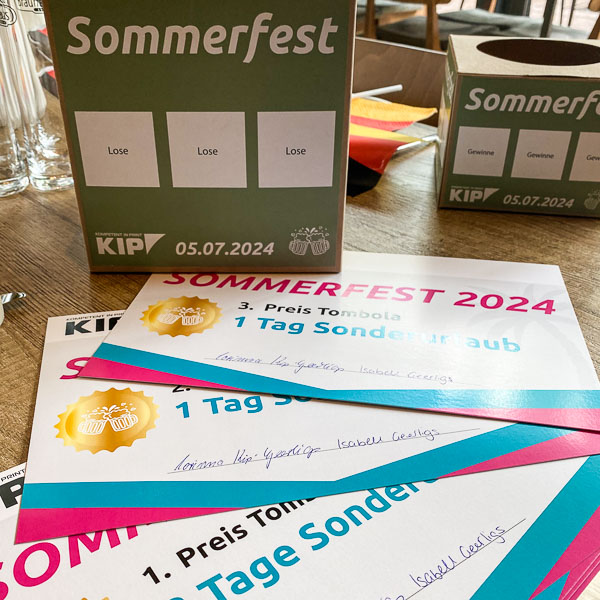 Die Gewinne bei Sommerfest